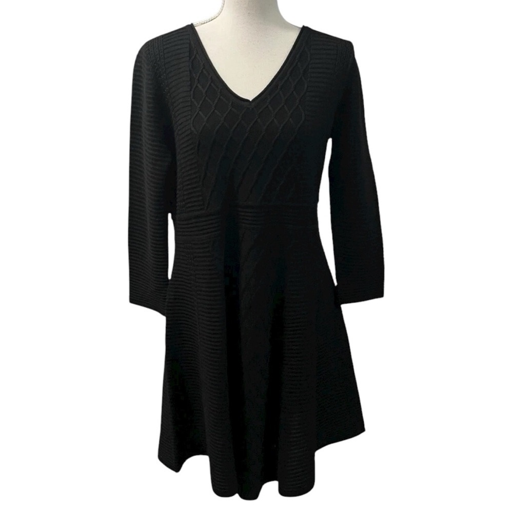 Marc New York Andrew Marc Woman's Natural Long Sleeve Sweater Dress
